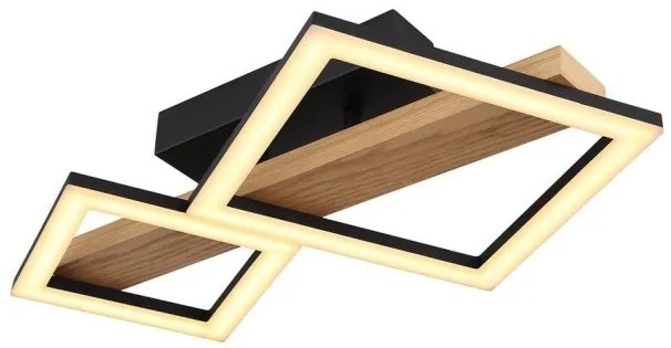 Πλαφονιέρα Φωτιστικό Οροφής LED 19W Μαύρο Dustin 67288D Globo Lighting-67288D-Μαύρο 67288D