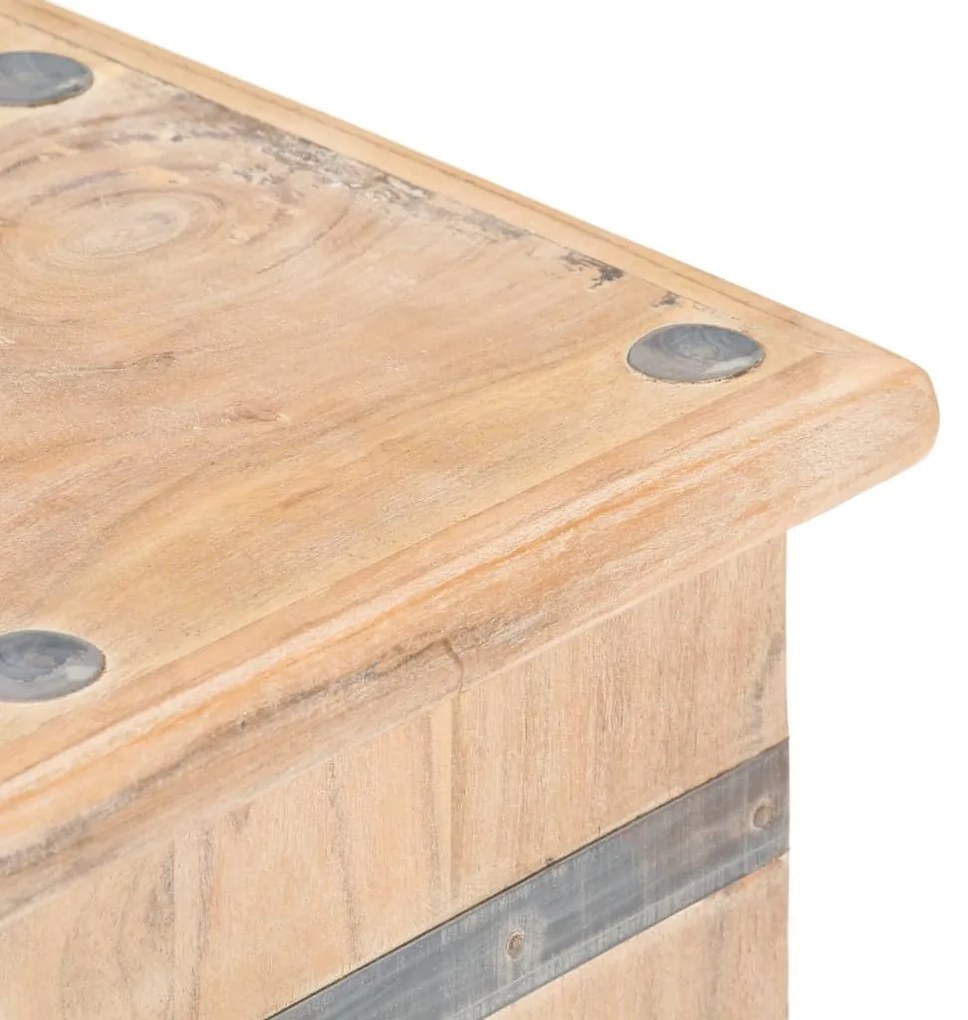 Μπαούλο 90 x 40 x 40 εκ. από Μασίφ Ξύλο Ακακίας - Καφέ