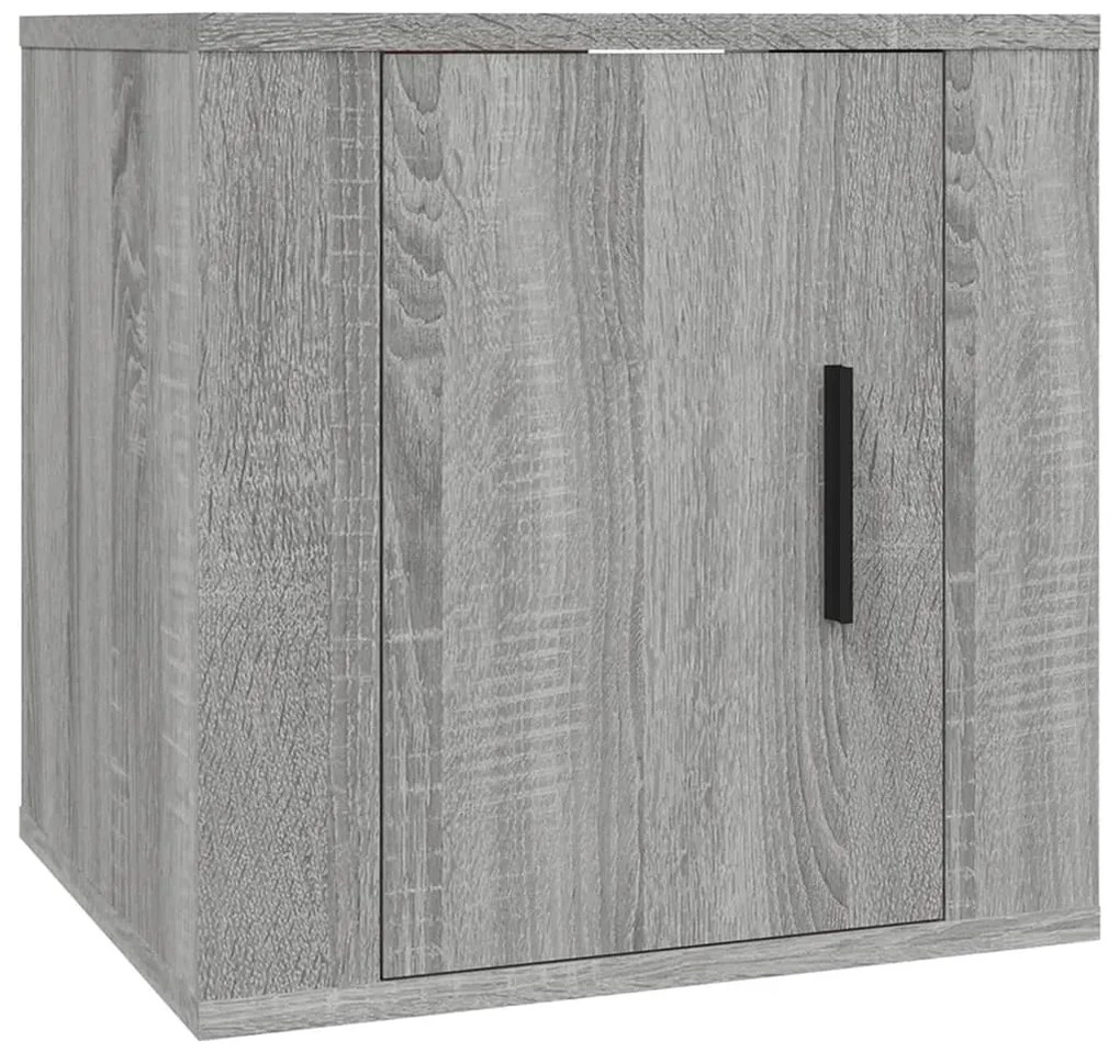 vidaXL Έπιπλα Τηλεόρασης Επιτοίχια 2 τεμ. Γκρι Sonoma 40x34,5x40 εκ.