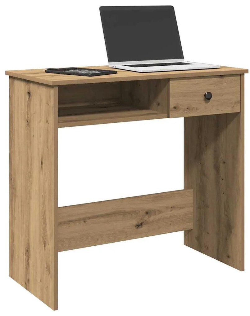 vidaXL Γραφείο Χρώμα Αρτισιανή Δρυς 80 x 40 x 75 εκ. από Επεξ. Ξύλο