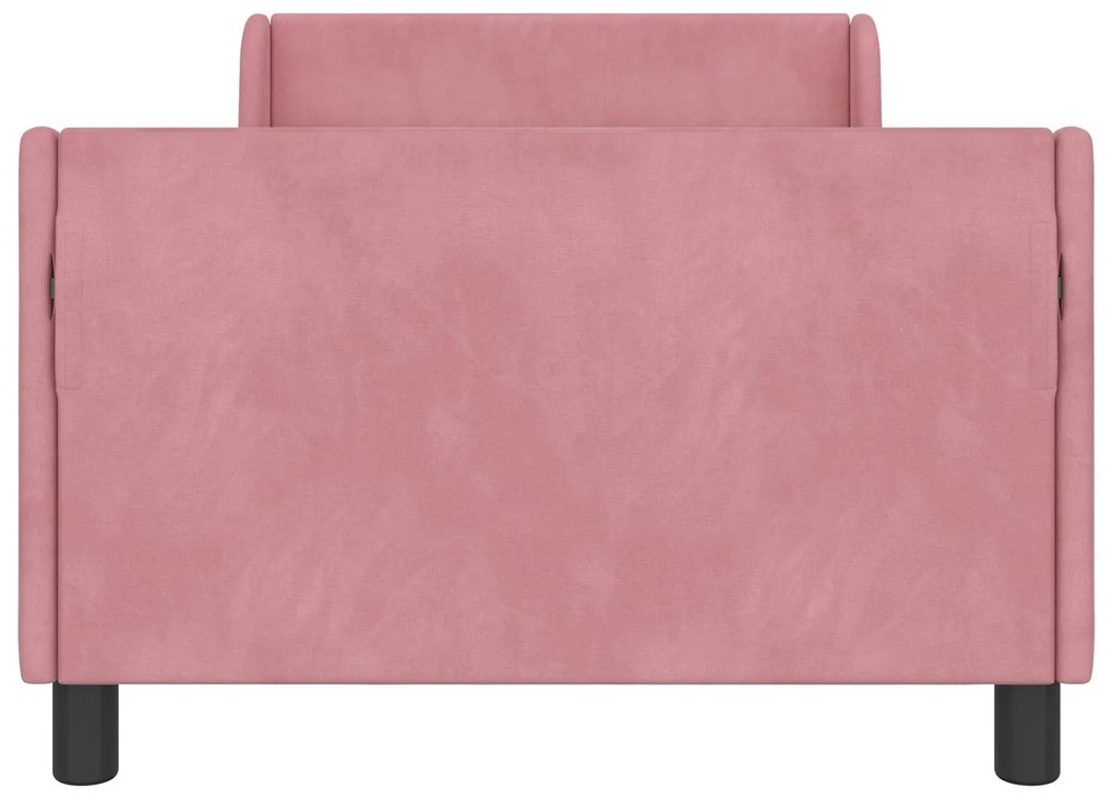 vidaXL Κρεβάτι Παιδικής Κρεβατοκάμαρας με Κεφαλάκι Ροζ 80 x 200 cm