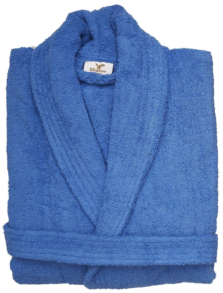 Μπουρνούζι Viopros Classic Bathrobes Μπλε Μπλε X-LARGE