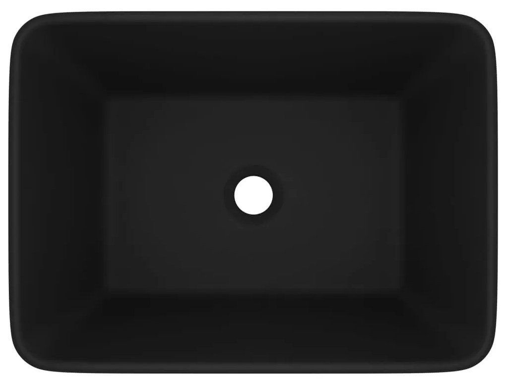 vidaXL Νιπτήρας Πολυτελής Μαύρο Ματ 41 x 30 x 12 εκ. Κεραμικός