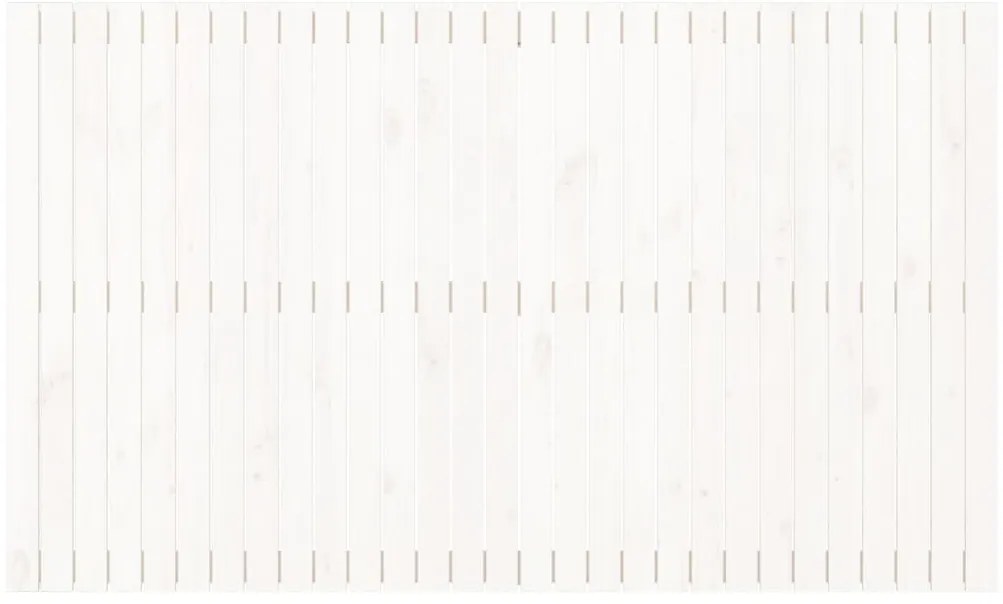 vidaXL Κεφαλάρι Τοίχου Λευκό 185x3x110 εκ. από Μασίφ Ξύλο Πεύκου