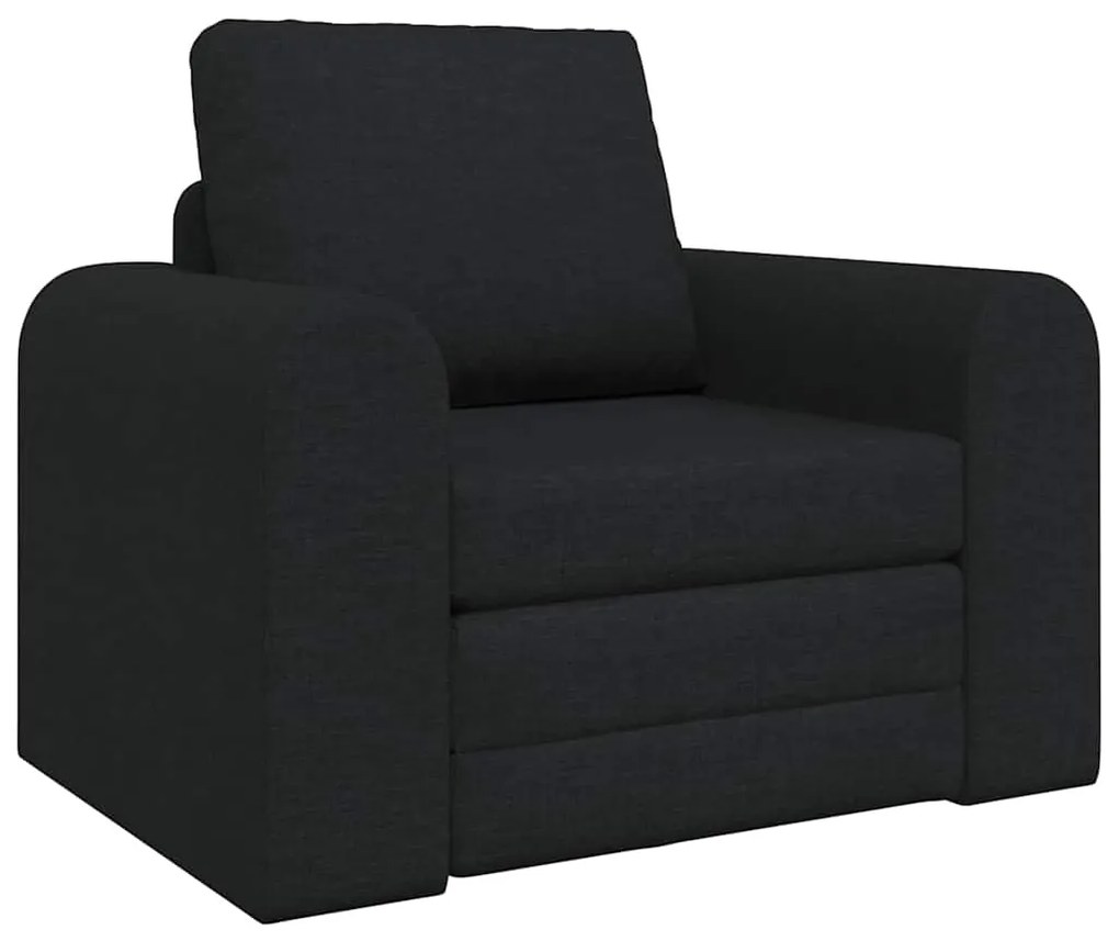vidaXL Κατώφλι Καναπές Κρεβάτι 2 σε 1 Μαύρο 98x71x83 εκ Υφασμάτινο