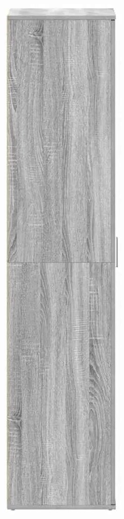 vidaXL Ντουλάπα Παπουτσιών Γκρι 80 x 39 x 180 εκ Επεξεργασμένο ξύλο