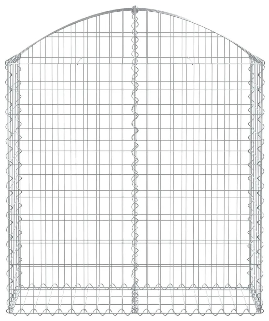 vidaXL Συρματοκιβώτιο Τοξωτό 100x30x100/120εκ. από Γαλβανισμένο Χάλυβα