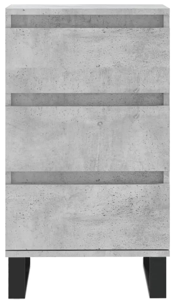 vidaXL Συρταριέρα Γκρι Σκυροδ. 40 x 35 x 70 εκ. από Επεξεργασμένο Ξύλο