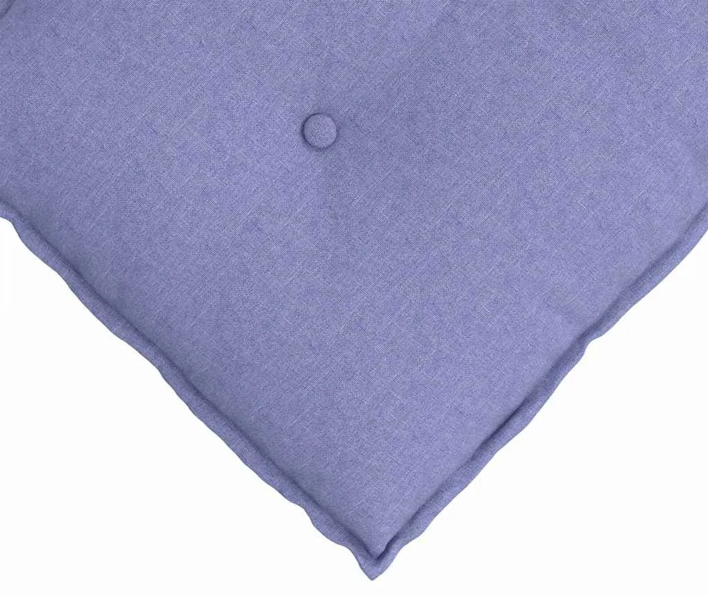 vidaXL Μαξιλάρι Πλάτης Μπλε τζην 50 x 19 x 45 εκ ύφασμα