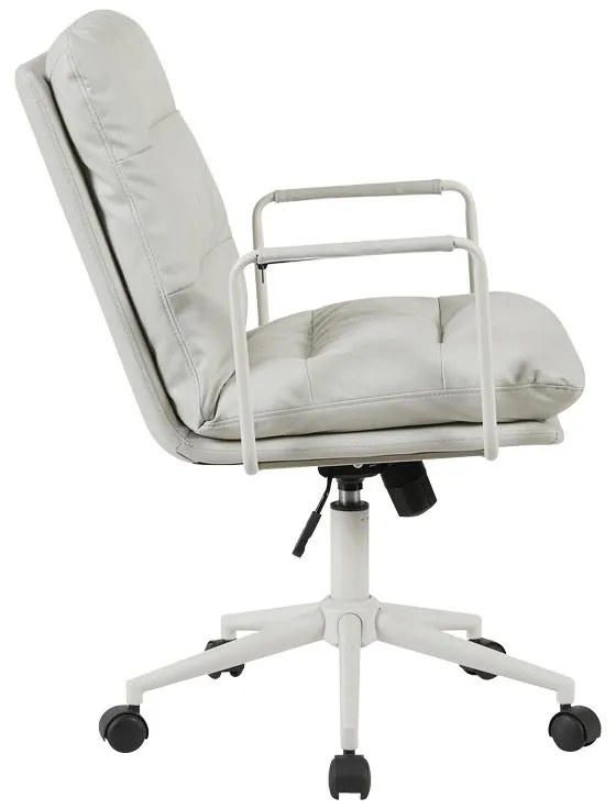 Καρέκλα γραφείου διευθυντη Kreno PES γκρι 56x67x89-97εκ 56x67x97 εκ.