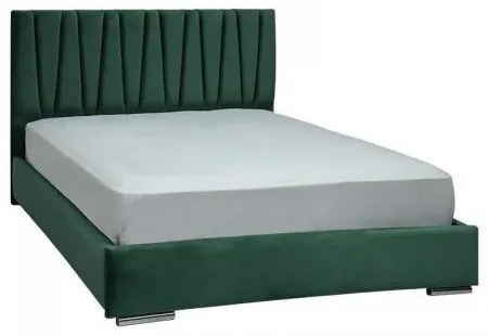 ΚΡΕΒΑΤΙ Fylliana Palermo ΠΡΑΣΙΝΟ ΧΡΩΜΑ ΥΦΑΣΜΑΤΟΣ 155x214x115εκ (140x200) 887-225-028