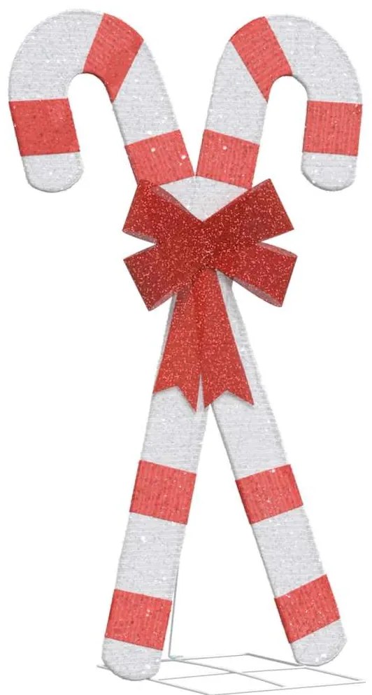 vidaXL Χριστουγεννιάτικη Διακόσμηση Candy Cane 50 LED Ζεστό Λευκό