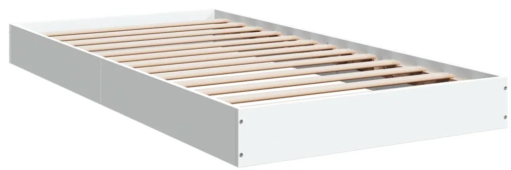 vidaXL Πλαίσιο Κρεβατιού Λευκό 100 x 200 εκ. Επεξεργ. Ξύλο