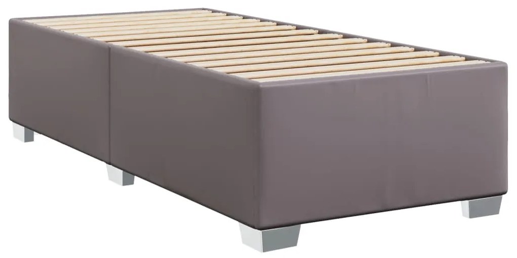 ΚΡΕΒΑΤΙ BOXSPRING ΜΕ ΣΤΡΩΜΑ ΓΚΡΙ 90X190 ΕΚ. ΑΠΟ ΣΥΝΘΕΤΙΚΟ ΔΕΡΜΑ 3290702