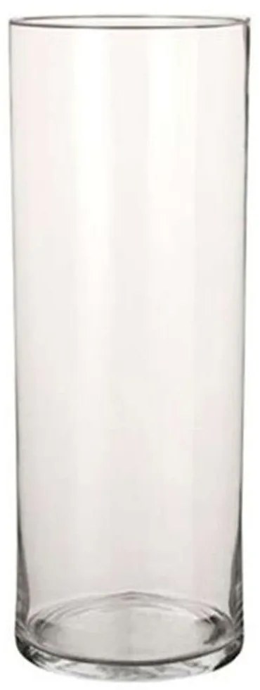 Βάζο Γυάλινο Carly 02.1027033 19x48cm Clear Glass
