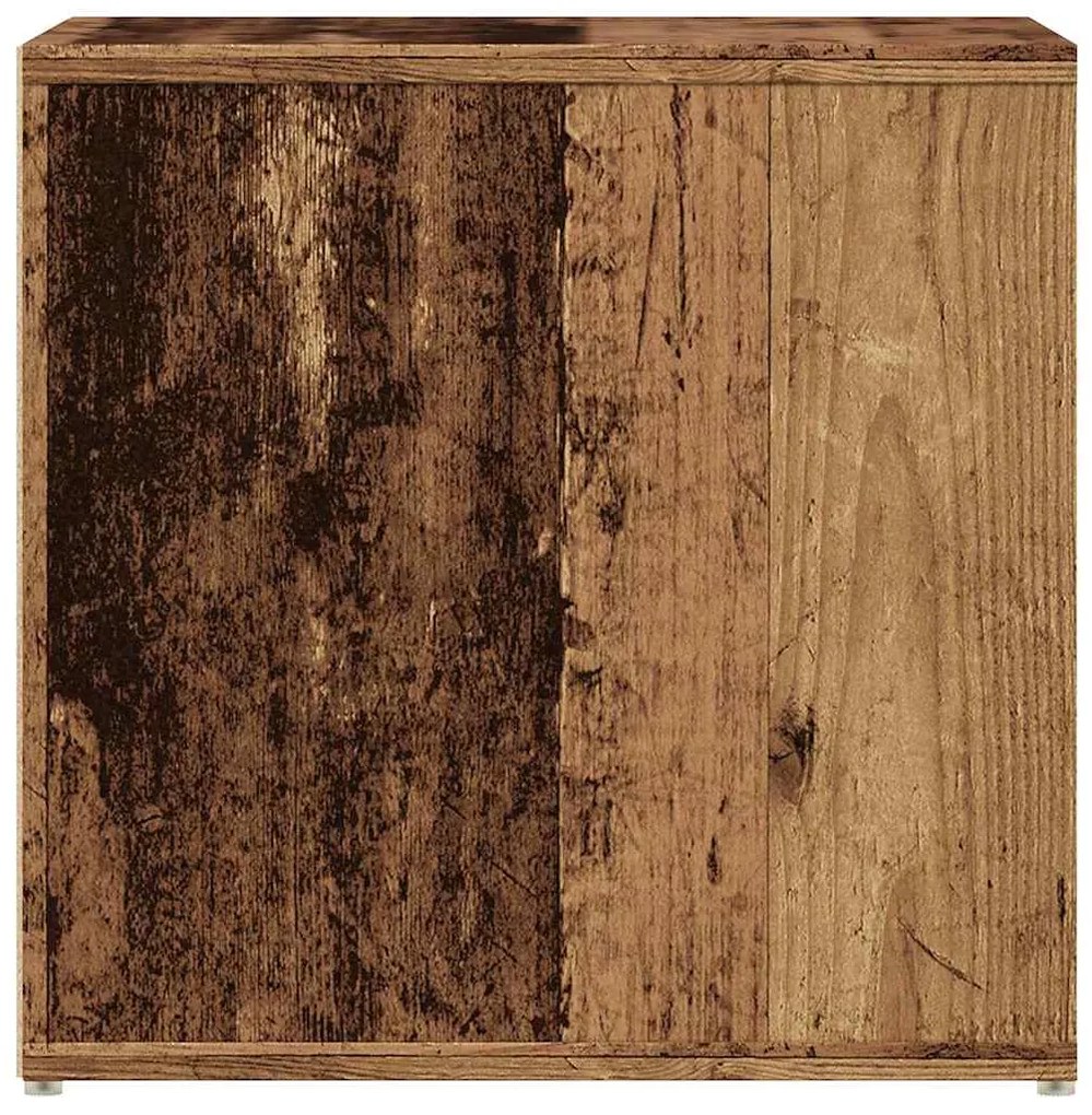 Συρτάρι-κουτί παλιό ξύλο 40,5x40x40 cm Ξύλο μηχανής - Καφέ