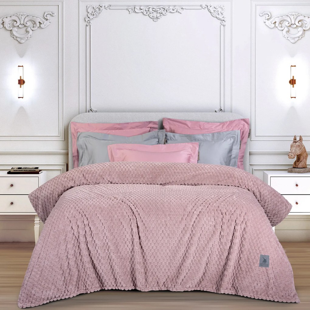 GREENWICH POLO CLUB ΚΟΥΒΕΡΤΑ FLEECE 160X220 3474 NUDE