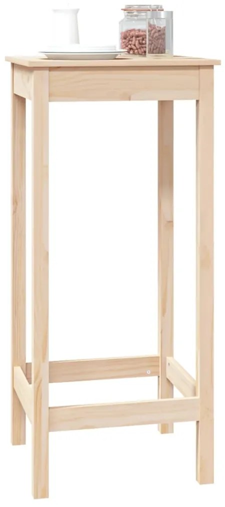 vidaXL Τραπέζι Μπαρ 50 x 50 x 110 εκ. από Μασίφ Ξύλο Πεύκου