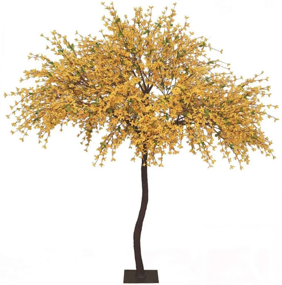 Τεχνητό Δέντρο Γιασεμί 04-00-22013 180cm Brown-Yellow Marhome Συνθετικό Υλικό