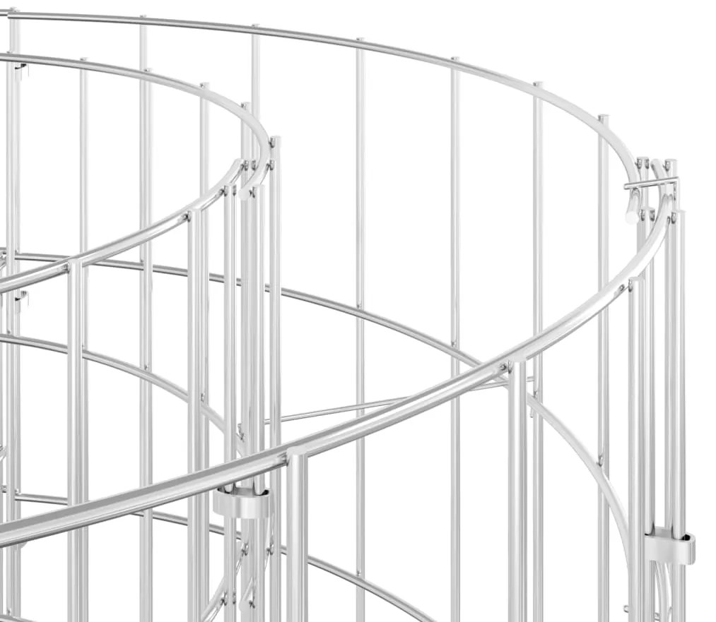 vidaXL Συρματοκιβώτιο-Γλάστρα Υπερυψωμένη 540x50x100 εκ Γαλβαν. Ατσάλι