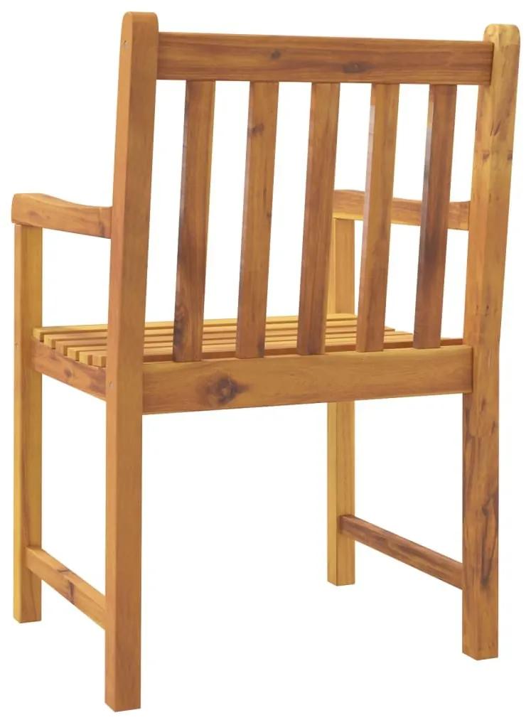 Καρέκλες Κήπου 6 τεμ. 56 x 55,5 x 90 εκ. από Μασίφ Ξύλο Ακακίας - Καφέ
