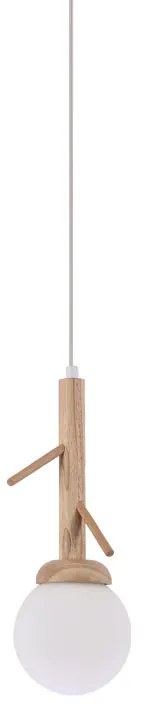 Φωτιστικό Οροφής Μονόφωτο Aca Floresta EF93571P Wood