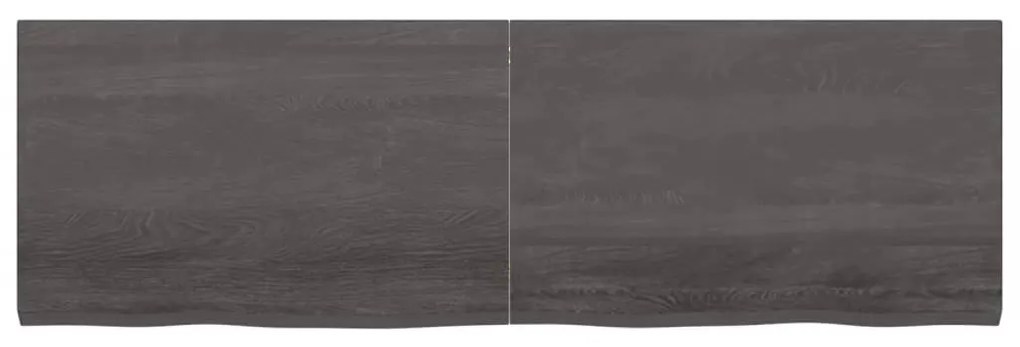 vidaXL Πάγκος Μπάνιου Σκούρο Καφέ 160x50x(2-4) εκ. Επεξεργ. Μασίφ Ξύλο