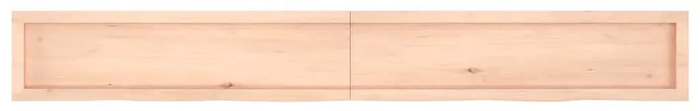 vidaXL Ράφι Τοίχου 220x30x(2-6) εκ. από Ακατέργαστο Μασίφ Ξύλο Δρυός