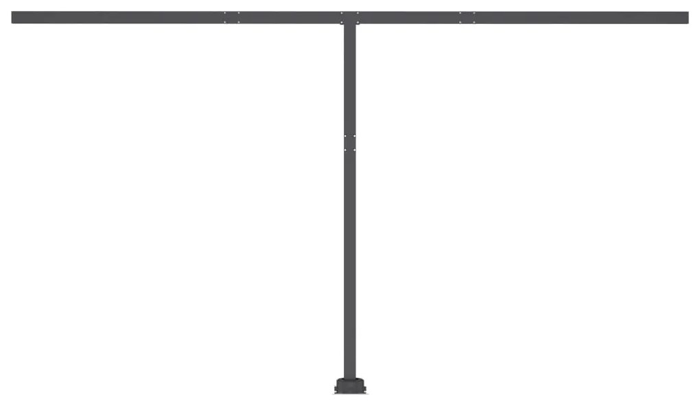 vidaXL Τέντα Αυτόματη με LED & Αισθ. Ανέμου Μπλε / Λευκό 450x350 εκ.