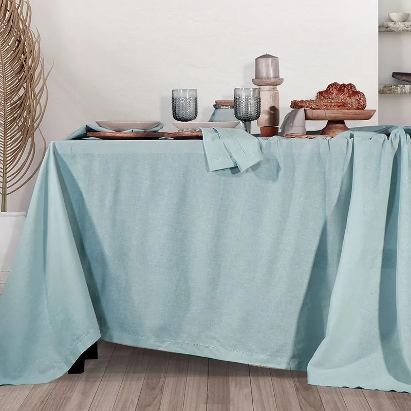 ΤΡΑΠΕΖΟΜΑΝΤΗΛΟ 150X250 Cotton-Linen Aqua 520549480503