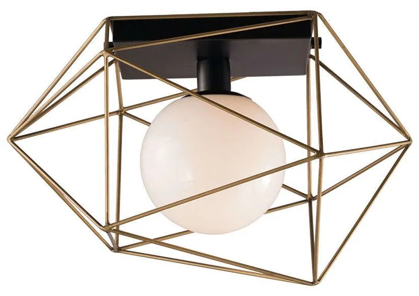 Φωτιστικό Οροφής - Πλαφονιέρα I-Abraxas-PL1 Oro Gold Luce Ambiente Design Metal