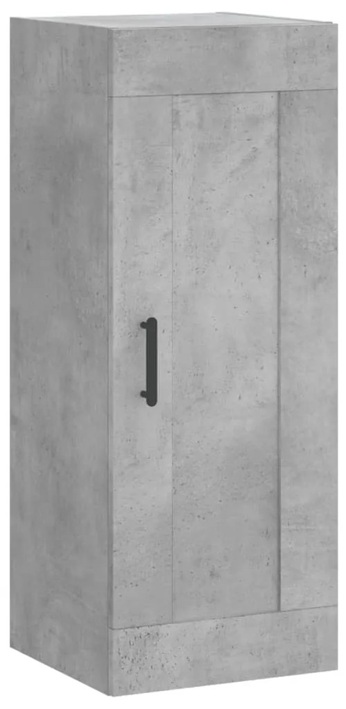 vidaXL Ντουλάπι Γκρι Σκυροδέματος 34,5x34x180 εκ. Επεξεργασμένο Ξύλο