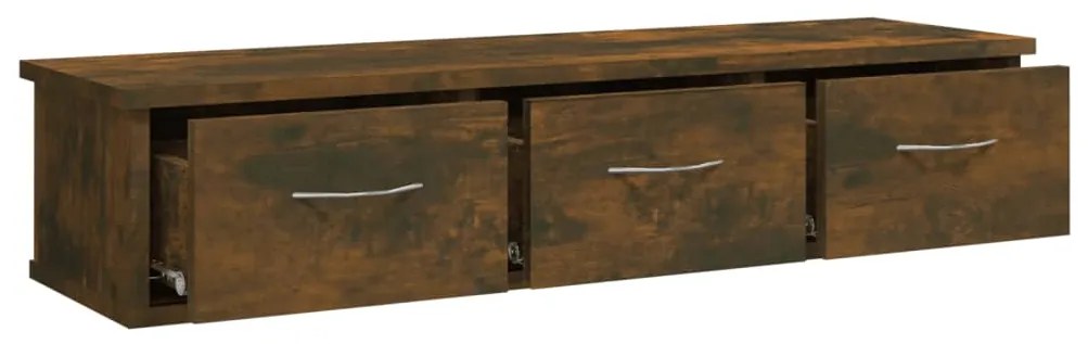 vidaXL Ντουλάπι Τοίχου Καπνιστή Δρυς 88x26x18,5 εκ. Επεξεργασμένο Ξύλο