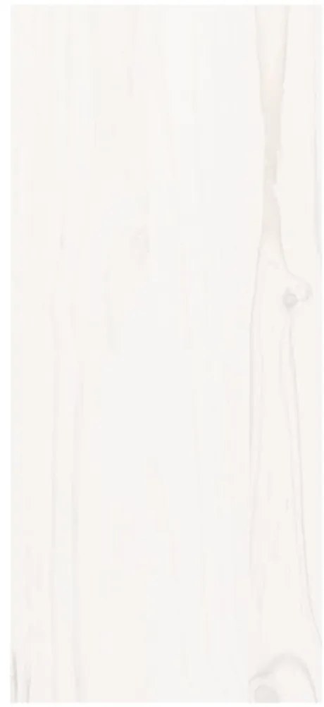 vidaXL Ντουλάπι Κρασιών Λευκό 56 x 25 x 56 εκ. από Μασίφ Ξύλο Πεύκου