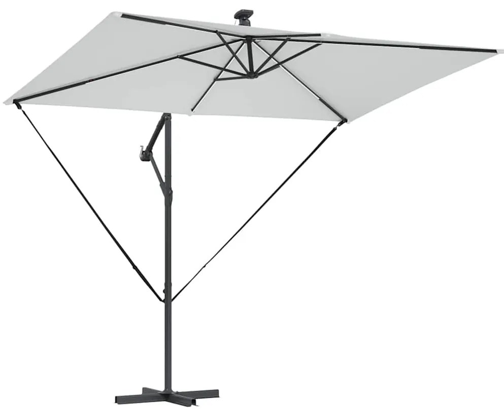vidaXL Ομπρέλα Cantilever Banana Άμμος 294 x 200 x 254 εκ.