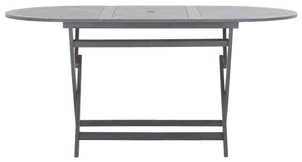 vidaXL Τραπέζι Κήπου Πτυσσόμενο 160 x 85 x 75 εκ. Μασίφ Ξύλο Ακακίας