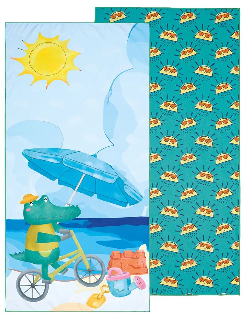 Παιδική Πετσέτα Θαλάσσης Microfiber 2 Όψεων (70x140) Kentia Versus Float 256