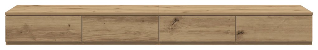 vidaXL Συρτάρια Κρεβατιού Καρυδιά 150x36,5x16,5 εκ Επεξεργασμένο Ξύλο