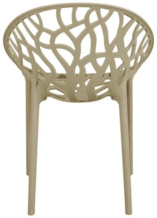 Καρέκλα - Πολυθρόνα Daren pp σε cappuccino απόχρωση 59x60x79,5 εκ. 59x60x79.5 εκ.
