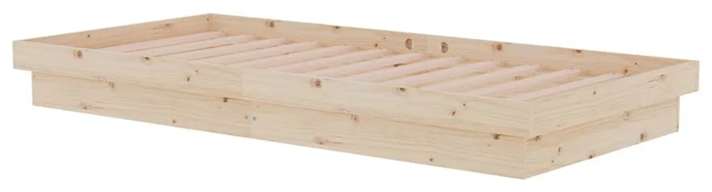 vidaXL Πλαίσιο Κρεβατιού 90 x 190 εκ. από Μασίφ Ξύλο 3FT Single