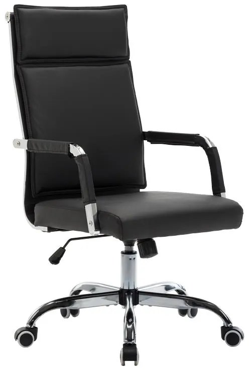 Καρέκλα γραφείου διευθυντη Mavel PU μαύρo 55x62x100-110εκ 55x62x110 εκ.