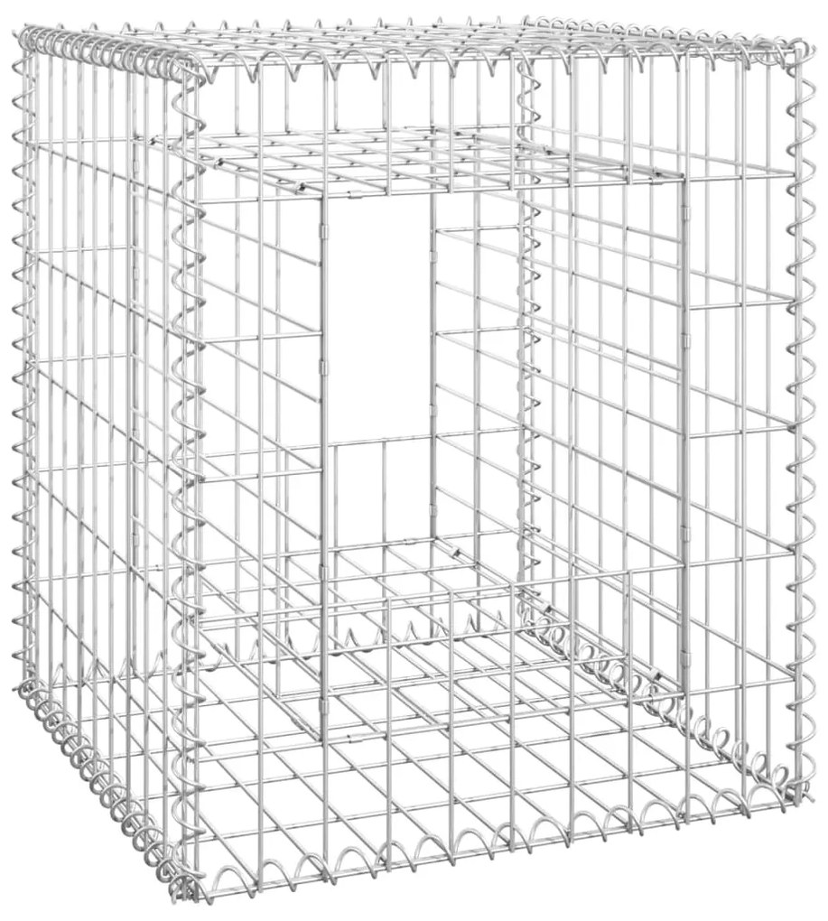 vidaXL Συρματοκιβώτιο Στύλος 50 x 50 x 60 εκ. Σιδερένιο