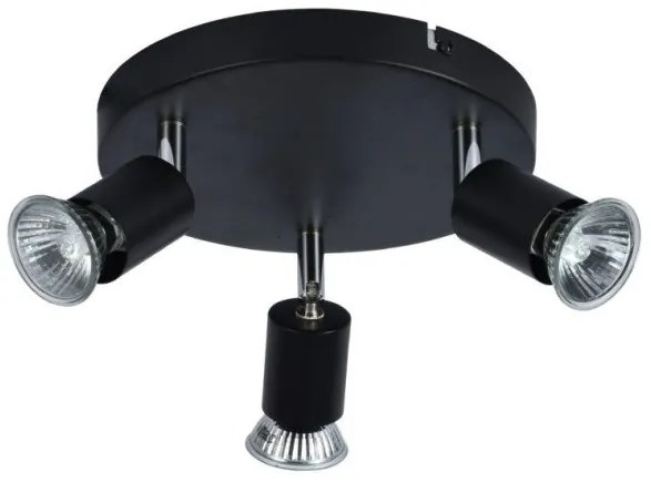 Σποτ Φωτιστικό Οροφής 3xGU10 50W IP20 Arlight-64208-Μαύρο 0064208