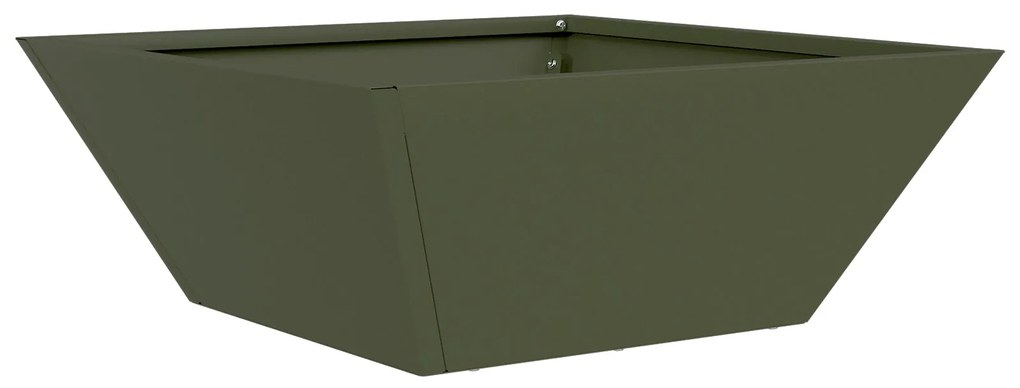 vidaXL Μεταλλική γλάστρα Ελιά Μέταλλο 40 x 40 x 15 εκ. Ορθογώνια