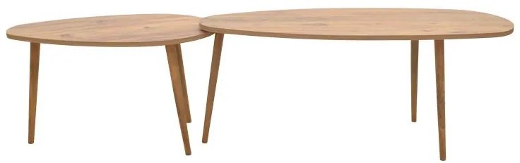 Τραπέζι σαλονιού Monty καρυδί μελαμίνης 116x46x46εκ 116x46x46 εκ.