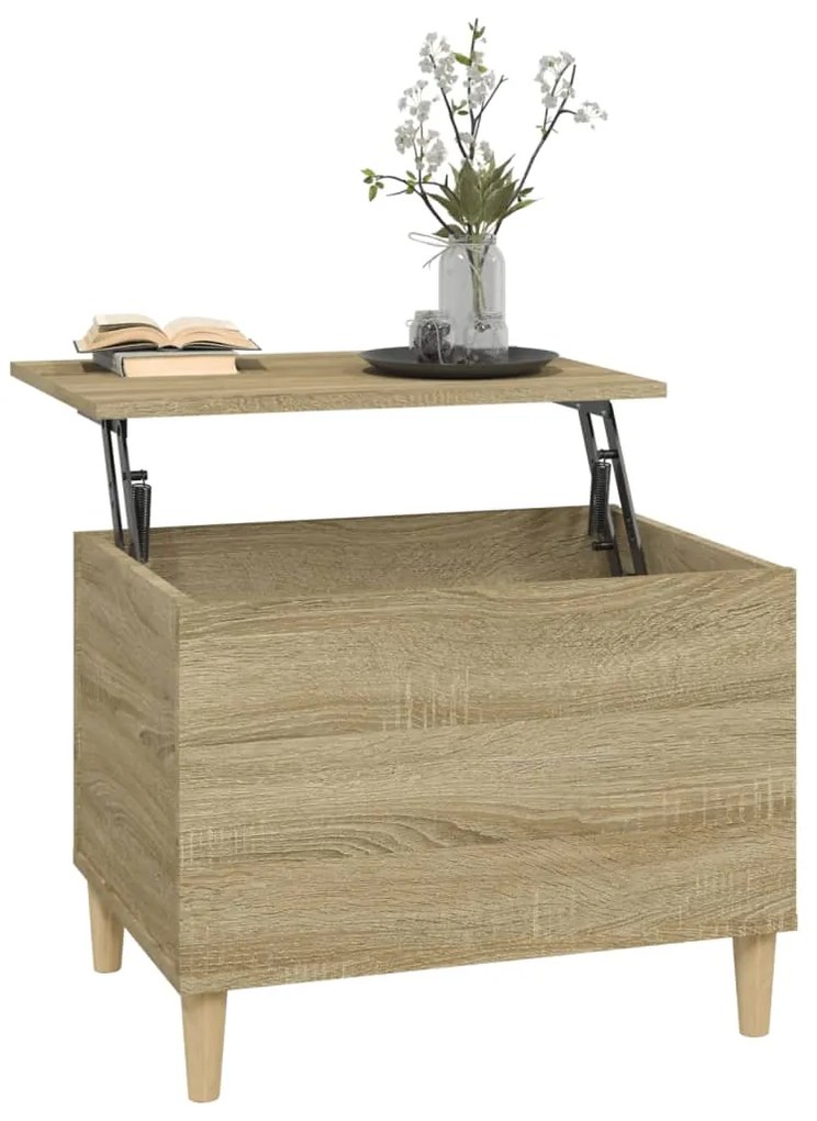 vidaXL Τραπεζάκι Σαλονιού Sonoma Δρυς 60x44,5x45εκ. Επεξεργασμένο Ξύλο