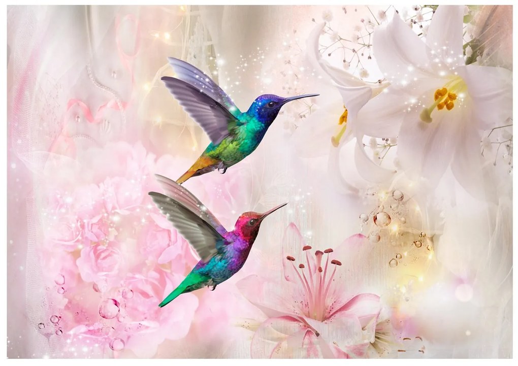 Φωτοταπετσαρία - Colourful Hummingbirds (Pink) 200x140