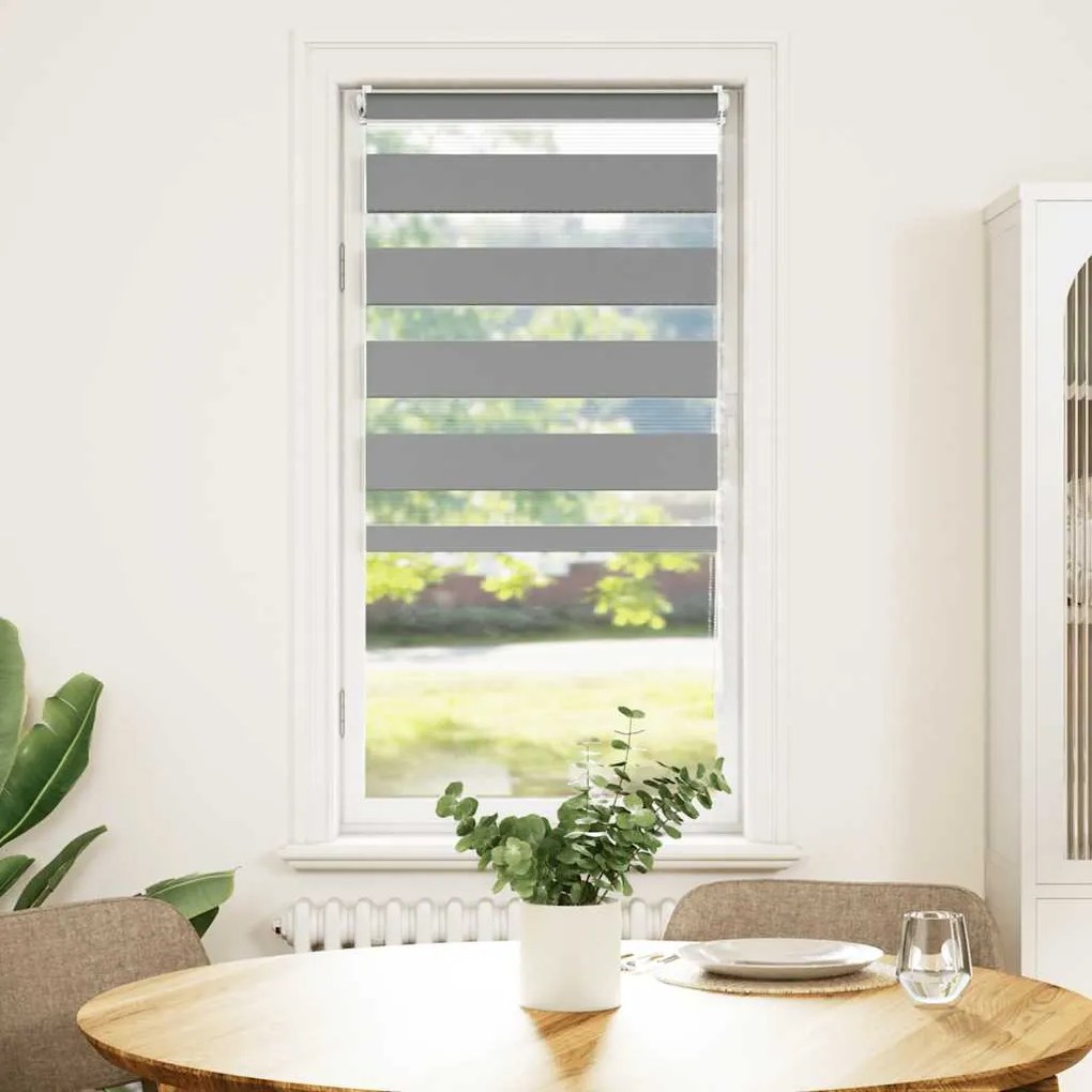 vidaXL Σύστημα Σκίασης Ρόλερ Zebra Γκρι 40 x 100 εκ.