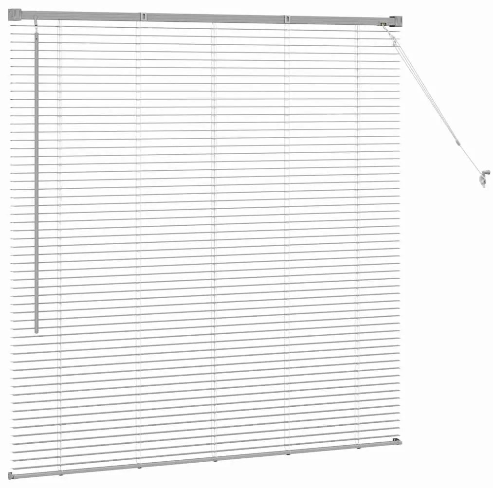 vidaXL Ρολό Παραθύρου με κουρτίνες Ασημί Αλουμίνιο