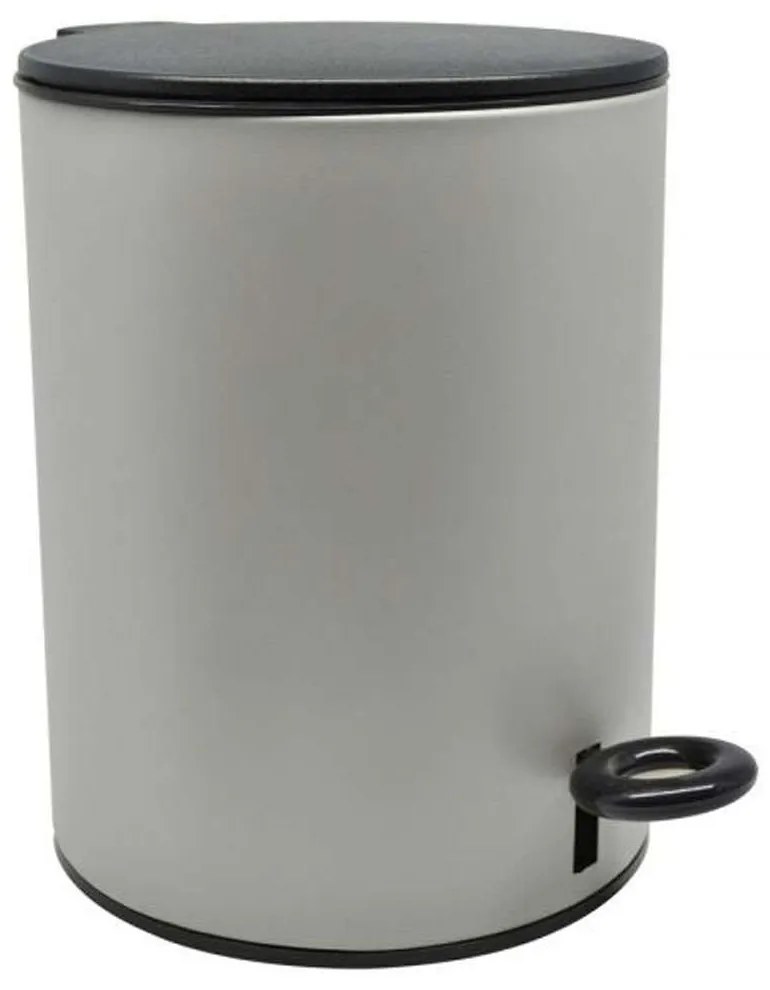 Κάδος Απορριμμάτων Soft Close 817290 5lt Grey-Black Ankor Stainless Steel